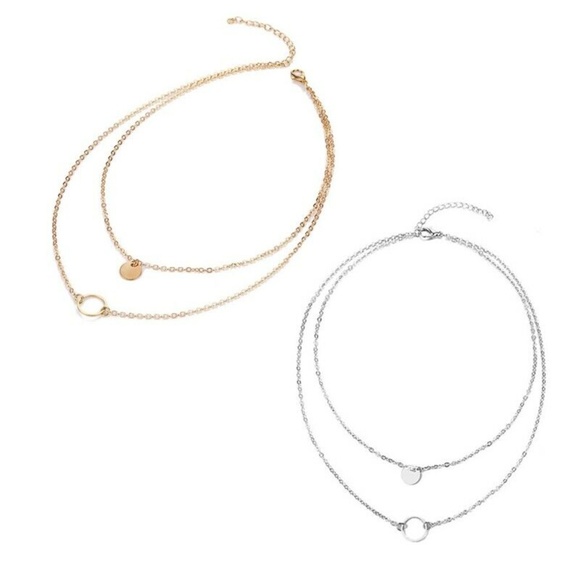 Simple Multilayer Necklace Choker - Picture 2 of 3